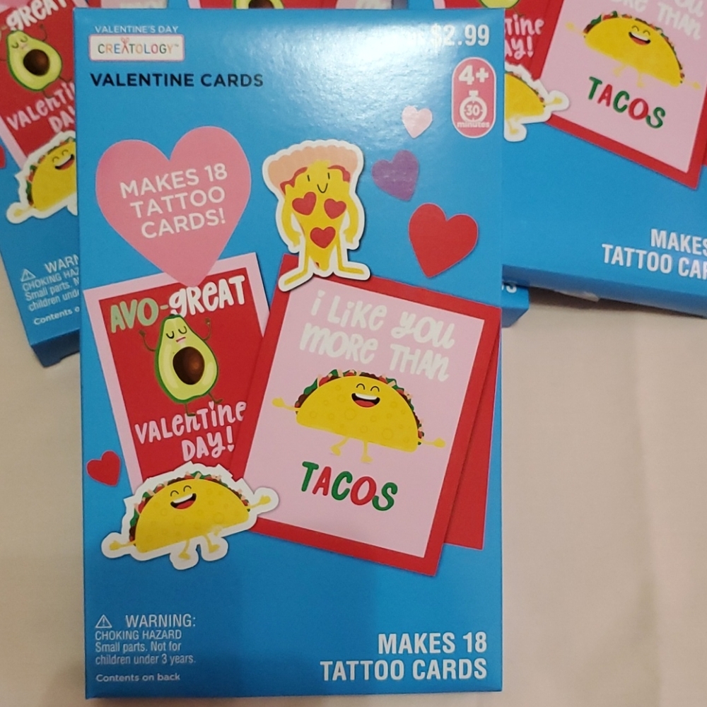 4 Boxes. Tattoo Cards.